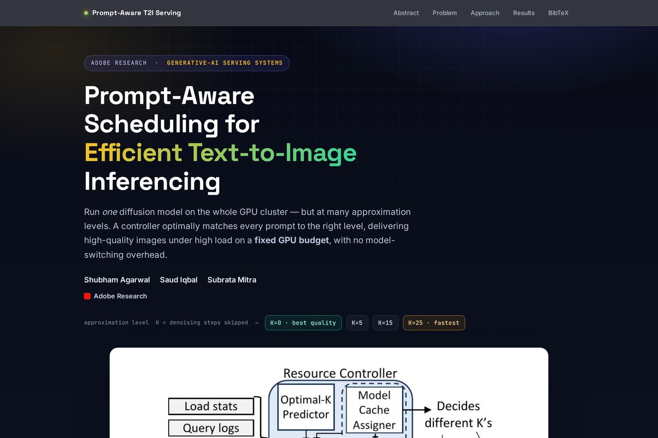 A single-page project homepage generated by paper2html